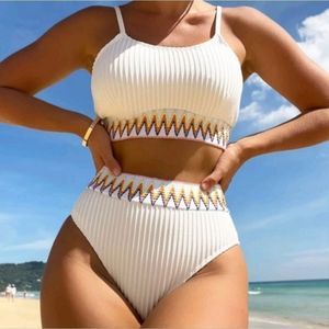 Off White Bikini Set